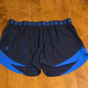 Under Armour Women's Shorts in Black and Blue